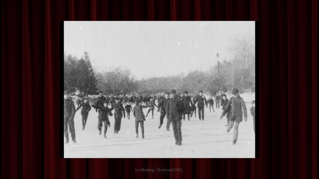 1902 Ice Skating Fun, 120 YEAR OLD Film Brought to Life