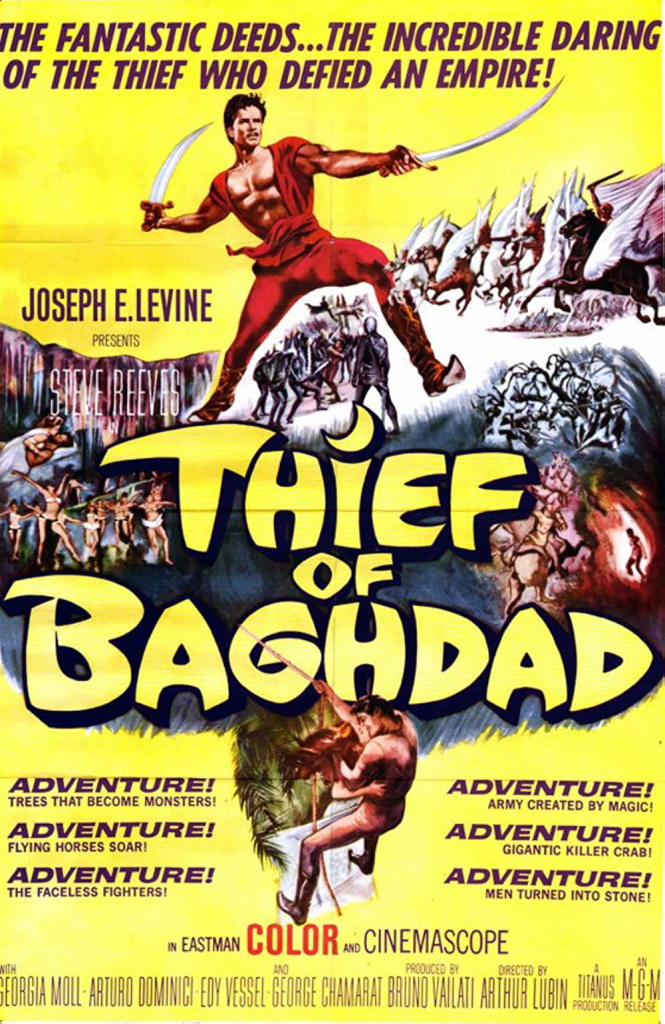The Thief of Baghdad, Steve Reeves, (1961)