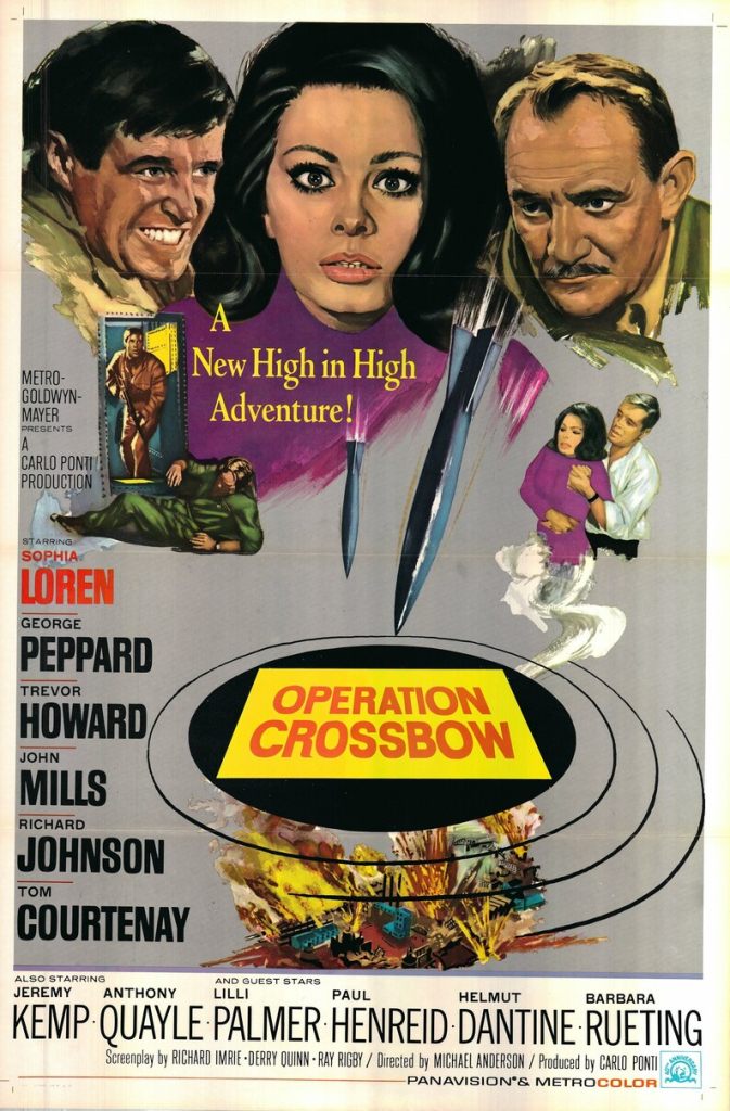 Operation Cross Bow, George Peppard, 1965 Movie