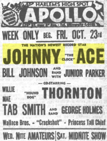 JOHNNY ACE , ANYMORE, (1955)
