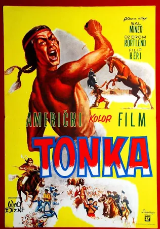 Tonka, Sal Mineo, 1958 Disney Western (Excellent  Movie)
